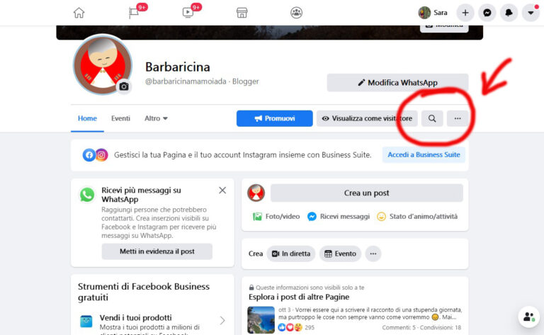 ricerca facebook su pagina barbaricina